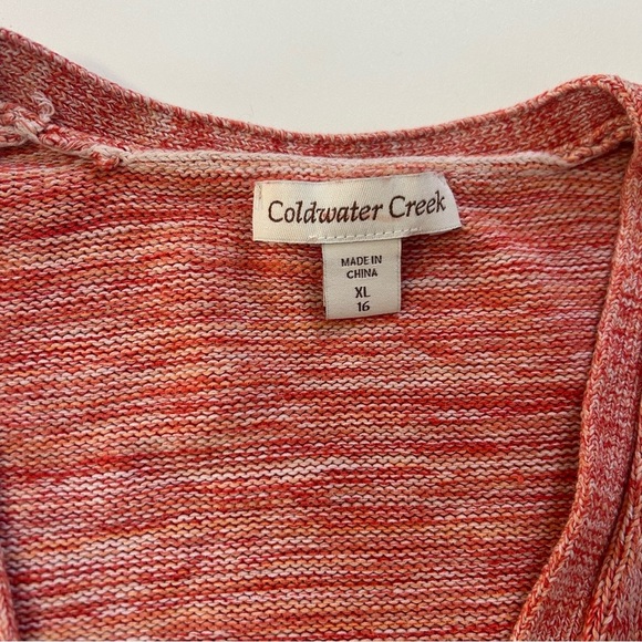 Coldwater Creek 3/4 Sleeve Cardigan in Pink XL - Picture 7 of 12
